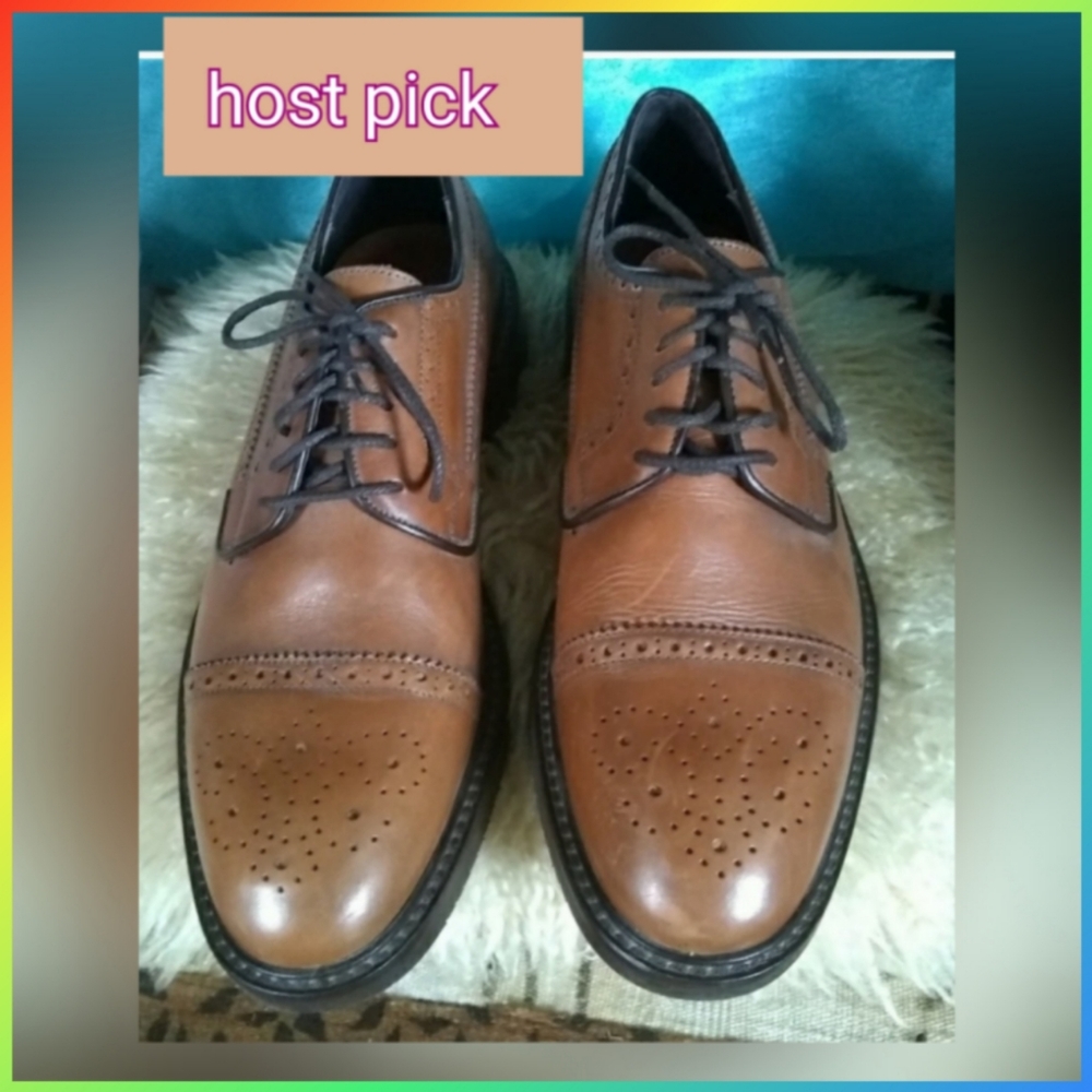 BANANA REPUBLIC MENS CAP TOE WING TIP OXFORDS